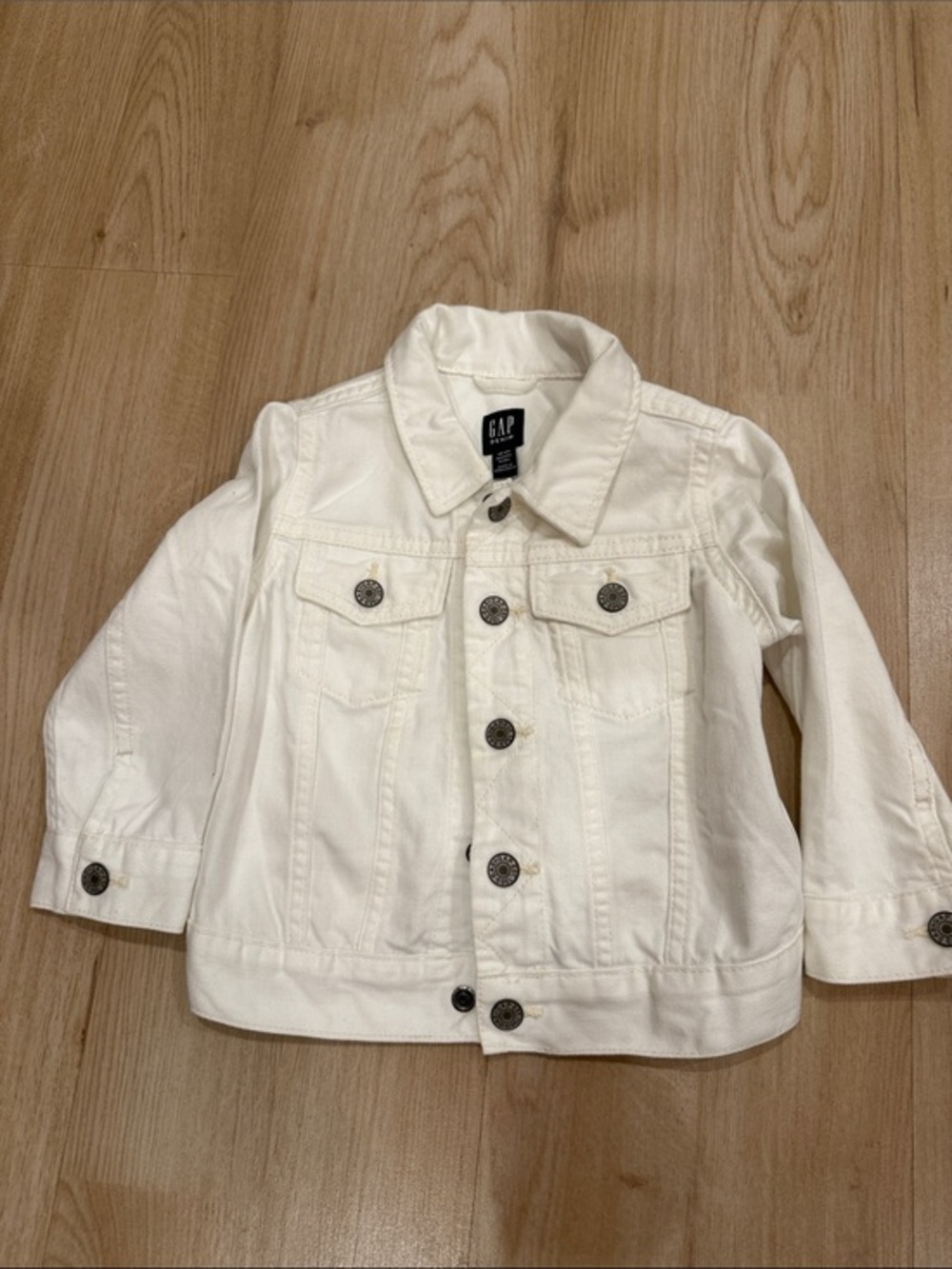 GAP Kids Off-White Denim Jacket